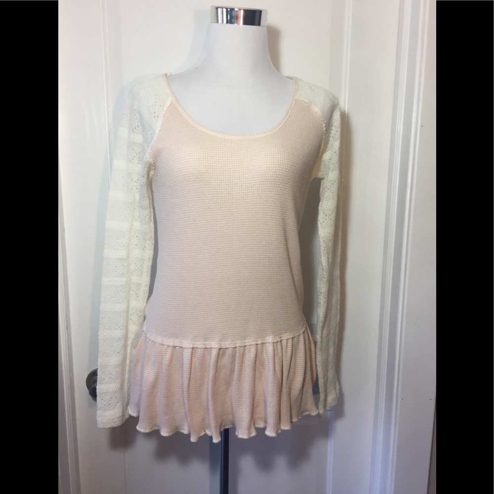 Free People thermal knit top